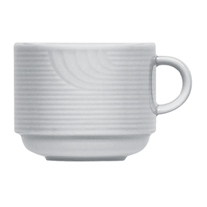 картинка Чашка чайная  250мл. D=8,H=7,L=10.5см.«Карат» фарфор белый 