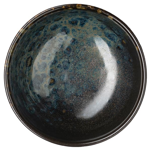 картинка Соусник 110мл.D=85,H=45мм.«Фобос» керамика черный,синий 