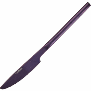 картинка Нож столовый «Саппоро бэйсик» сталь нерж.,L=22см,фиолет.,матовый 
