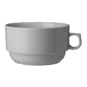 картинка Чашка чайная 330мл. D=10,H=6,L=12см.«Прага» фарфор белый 