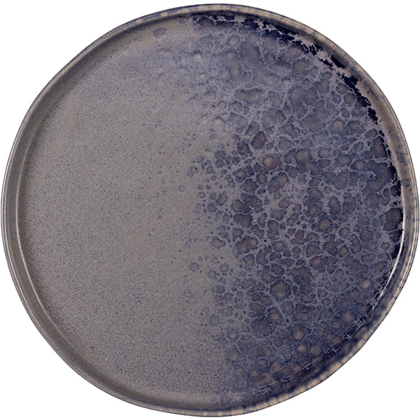 картинка Тарелка D=265,H=20мм.«Фобос» мелкая керамика серый,синий 