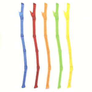 картинка Мешалка «Бамбук» L=20см 50шт пластик H=210,L=60,B=55мм разноцветн. 