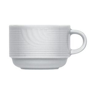 картинка Чашка чайная 220мл. D=7.5,H=6.5,L=10см.«Карат» фарфор белый 