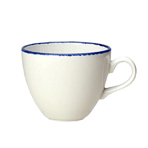 картинка Чашка чайная 227мл белый,синий «Блю дэппл» фарфор 