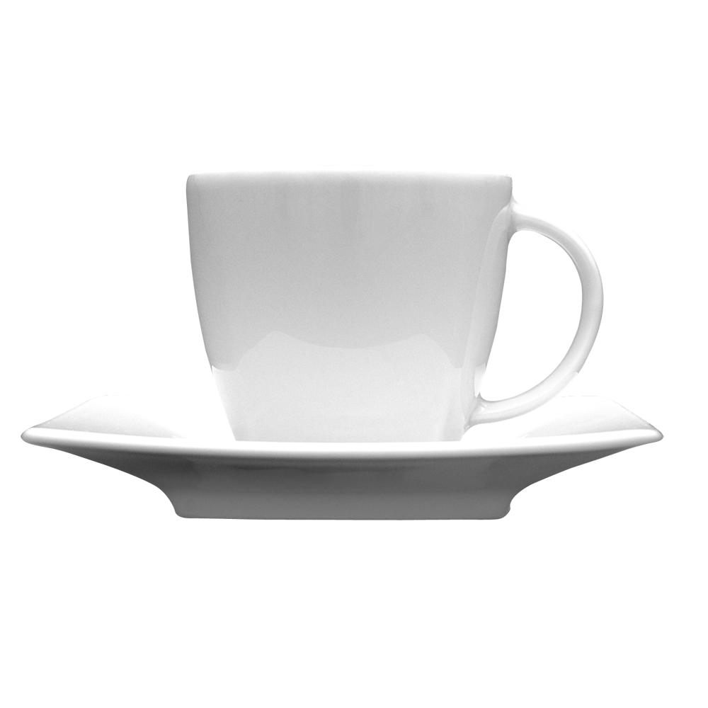 картинка Чашка чайная 200мл D=7.2,H=7,L=10см белый «Виктория» фарфор 