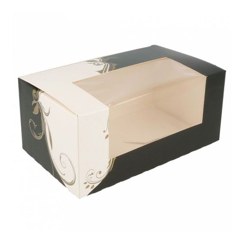 картинка Коробка для торта с окном 18x11x8 CM картон, белая - 1 шт  GDP 