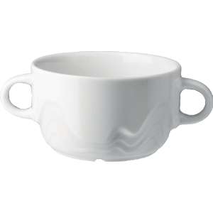 картинка Бульонная чашка 300мл. H=6,L=15,B=10.1см.«Мелодия» фарфор белый 