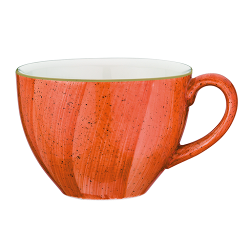картинка Чашка 230 мл. чайная d=93 мм. h=69 мм. Терракота (блюдце ATCRIT01CT) 