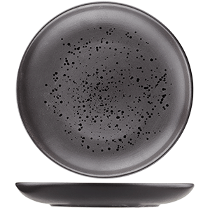 картинка Тарелка плоская без полей D=250,H=27мм «Оникс» керамика черный 