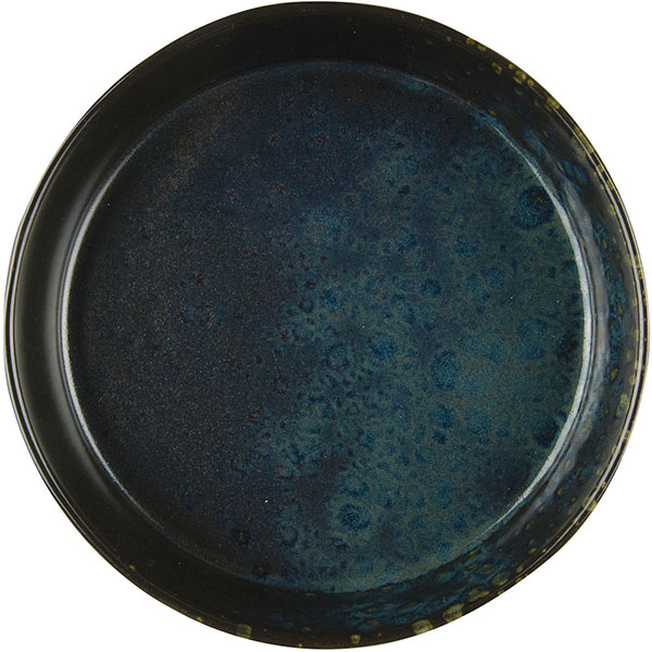 картинка Тарелка глубокая D=18см.«Фобос» керамика черный,синий 
