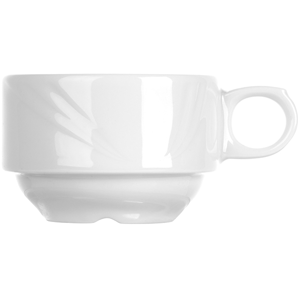 картинка Чашка чайная 190мл D=8.6,H=6,B=11.6см белый «Аркадия» фарфор 