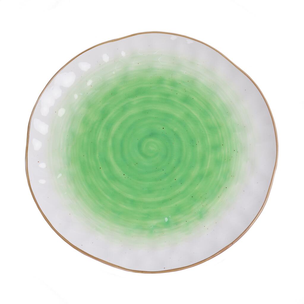 картинка Тарелка d 27 см зеленая фарфор "The Sun Eco" 