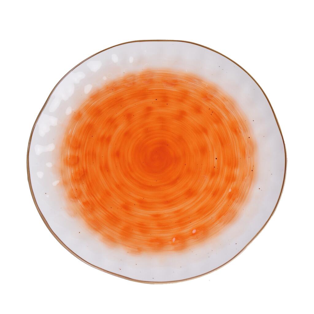 картинка Тарелка d 27 см оранжевая фарфор "The Sun Eco" 