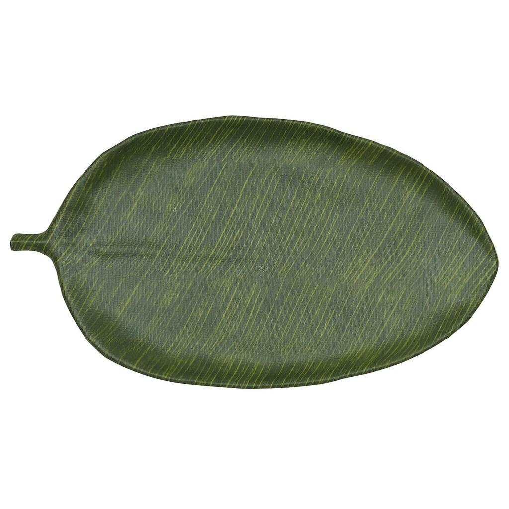 картинка Блюдо 46*25,4*2,8 см овальное Лист Green Banana Leaf пластик меламин 