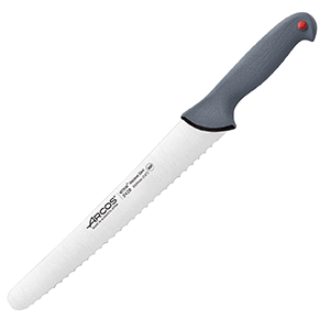 картинка Нож для хлеба L=38/25см серый.«Колор проф» сталь нерж.,полипроп 