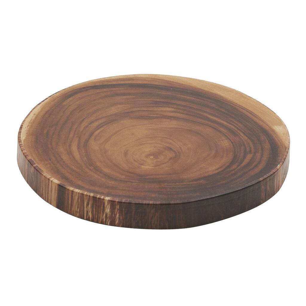 картинка Доска для подачи 33,5*3 см круглая Аfrican Wood 2 пластик меламин 