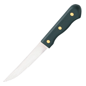 картинка Нож для стейка L=21/11.5,B=1.5см, сталь нерж.,дерево,черный 