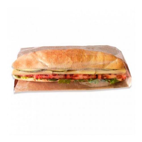 картинка Пакет для сэндвича с окном "PANORAMA" 9+6x23 CM, крафт-бумага 250шт/уп 