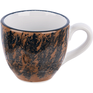 картинка Чашка для эспрессо 80мл «Аида» фарфор,коричнев. 