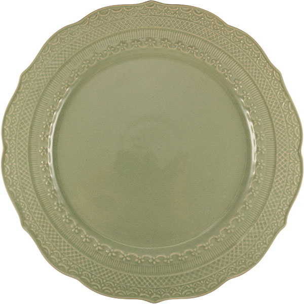 картинка Тарелка D=28,H=2см.«Скалистос» мелкая керамика зелен. 