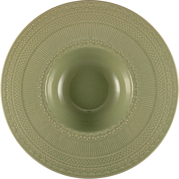 картинка Тарелка для пасты 300мл.D=27,H=4см.«Скалистос» керамика зелен. 