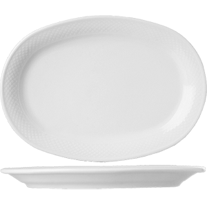 картинка Блюдо овальное H=2,L=24,B=17.5см «Портофино» белый 