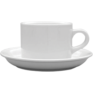 картинка Чашка чайная 220мл D=8.3,H=6.3,L=11,B=8.3см белый «Америка» фарфор 