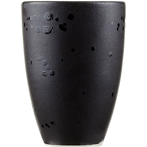 картинка Стакан 350мл. D=8,H=11см «Оникс» керамика черный 