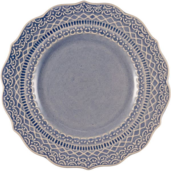 картинка Тарелка D=15,H=2см.«Скалистос» пирожковая керамика голуб. 