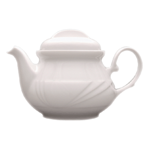 картинка Чайник с крыш. 400мл H=10.5,L=18,B=11.5см белый «Аркадия» фарфор 