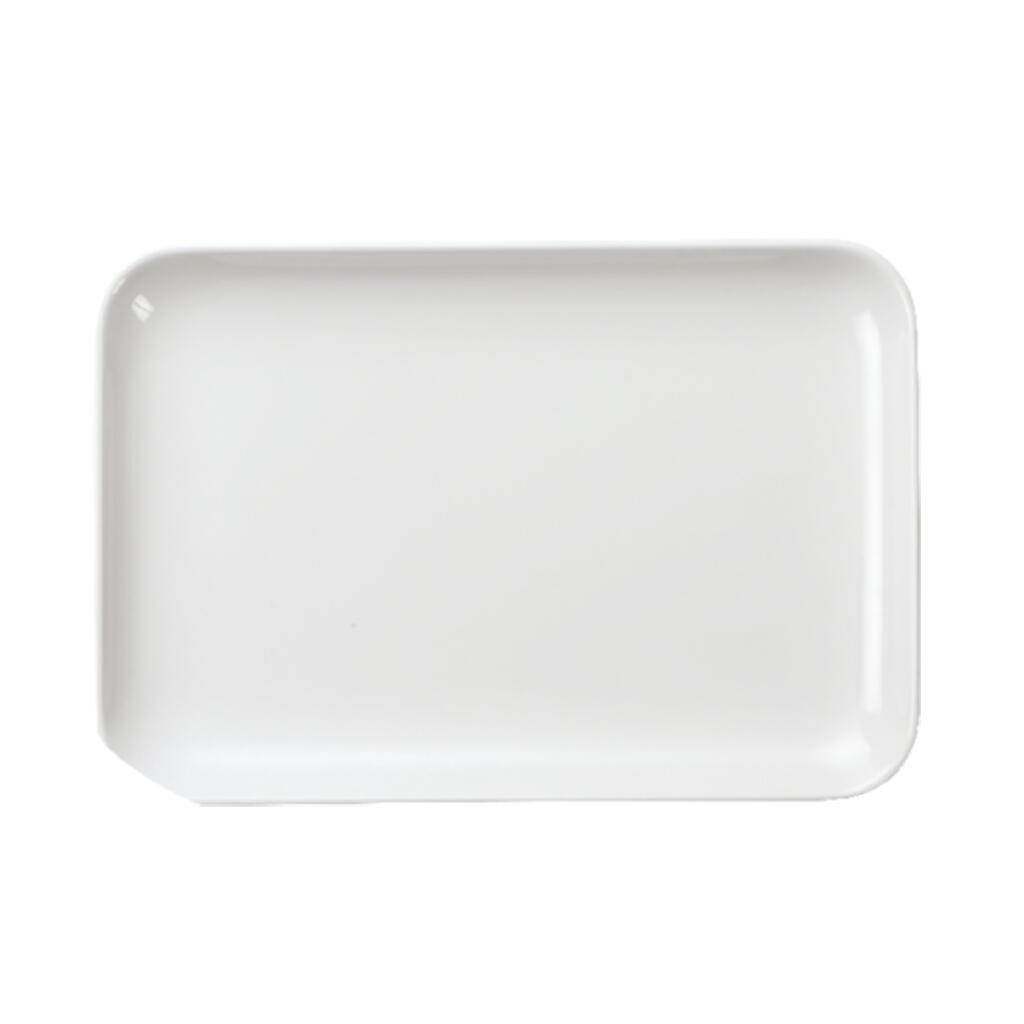 картинка Блюдо 28,9*20,3*2,3 см прямоуг. с бортом White пластик меламин 