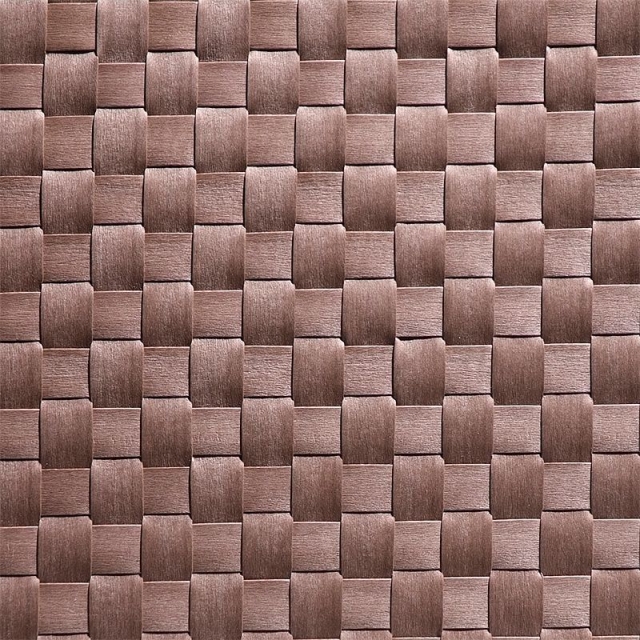 картинка Салфетка сервировочная 45*33 см. широкое плетение, коричневая, пвх 