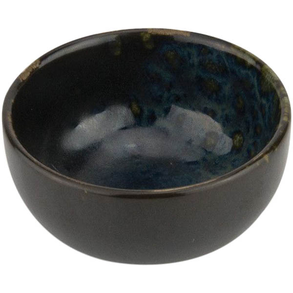 картинка Емкость для закусок 250мл.D=95,H=60мм.«Фобос» керамика черный,синий 