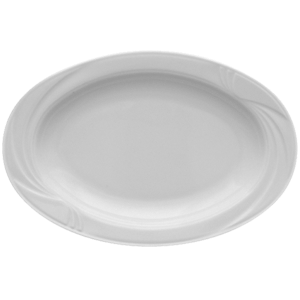 картинка Блюдо овальное H=1.2,L=37,B=31.5см белый «Аркадия» фарфор 