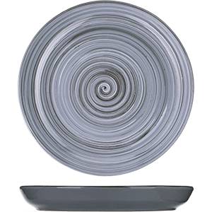 картинка Тарелка мелкая D=26,H=2.5см.«Пинки» керамика серый 