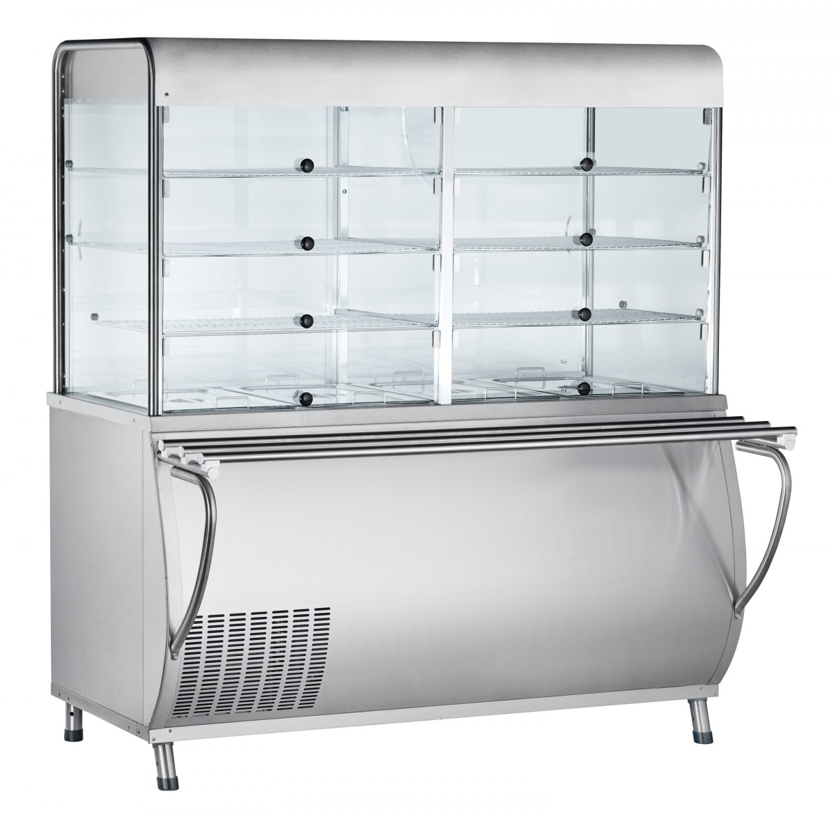 картинка Прилавок-витрина холодильный ПВВ(Н)-70М-С-НШ с гастроёмкостями 