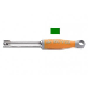 картинка Нож для вырезания сердцевины 115/245 мм. d=20 мм. зеленая ручка De Buyer 