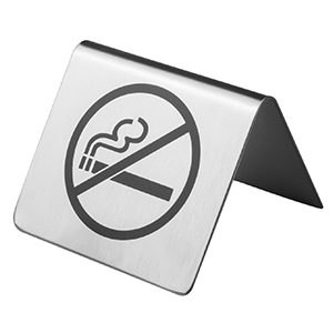 картинка Табличка «Не курить» H=4.5,L=6,B=6см сталь нерж. 