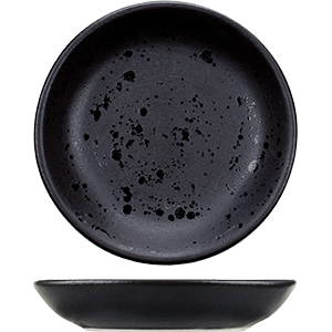 картинка Тарелка без полей D=10см «Оникс» керамика черный 