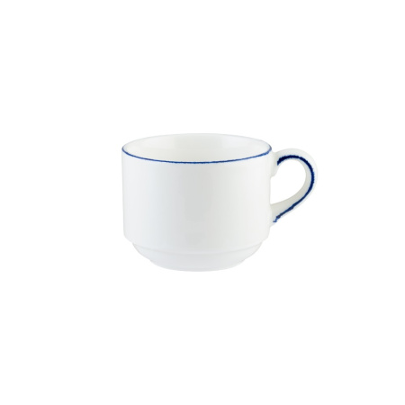 картинка Чашка 80 мл. кофейная d=59 мм. h=48 мм. штабелир. Ретро синий край (блюдце E101BNC02KT, E101GRM02KT) 
