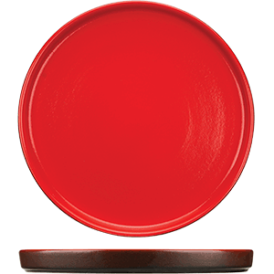 картинка Тарелка с бортом D=26,H=3см «Кармин» керамика красный,черный 