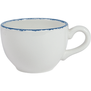 картинка Чашка кофейная 85мл белый,синий «Блю дэппл» фарфор 