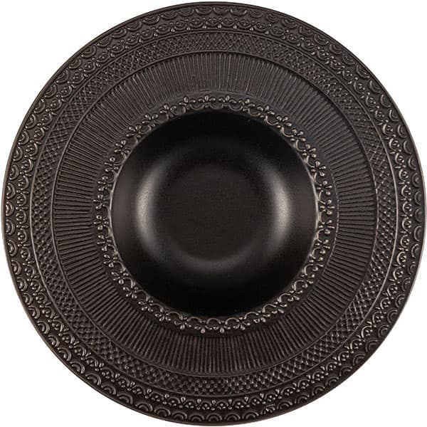 картинка Тарелка для пасты 300мл.D=27,H=4см.«Скалистос» керамика черный 