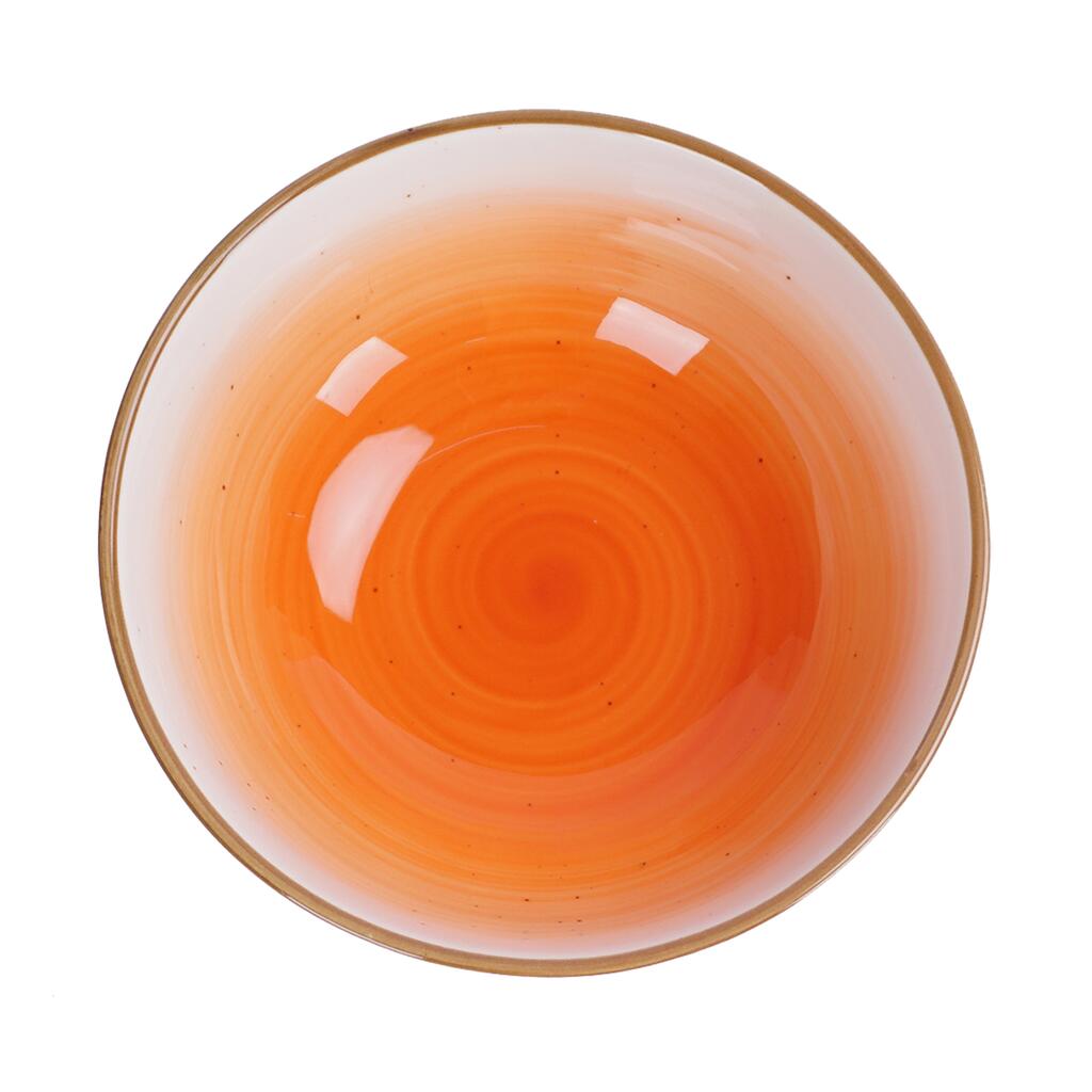 картинка Салатник 510 мл d 15 см h6 см оранжевый фарфор "The Sun Eco" 