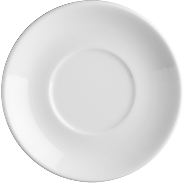 картинка Блюдце для бульонной чашки D=17см.«Принцип» арт.PRI1141, фарфор белый 
