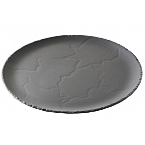 картинка Блюдо для пиццы D=32см черный,матовый «Базальт» фарфор 