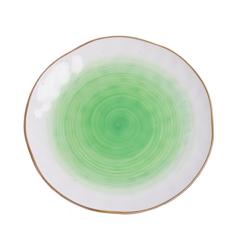 картинка Тарелка d 21 см зеленая фарфор "The Sun Eco" 