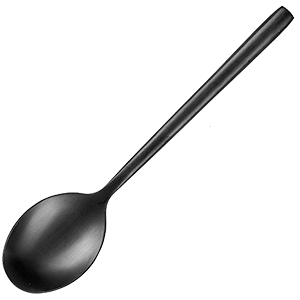картинка Ложка чайная «Саппоро бэйсик» черный,матовый 