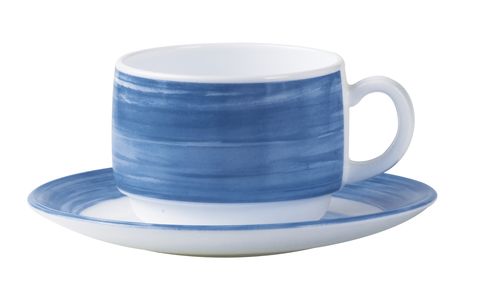 картинка Чашка 190 мл. чайная синий край Браш 