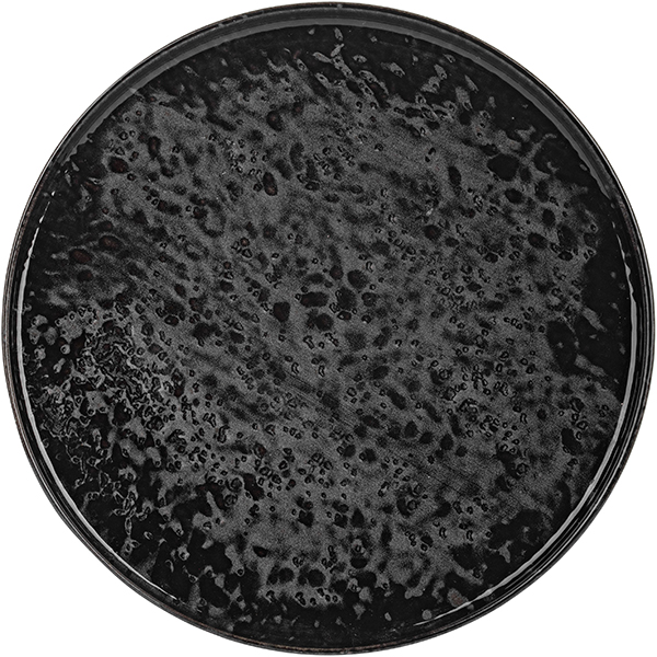 картинка Тарелка с бортом D=200,H=16мм «Нанокрем 890220» фарфор,черный 